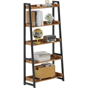 Industrial Bookcase Ladder Shelf