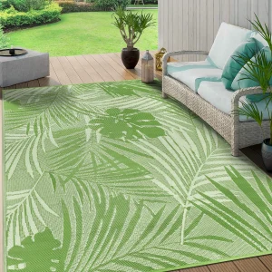 8‘x10' Outdoor Waterproof Recycled Plastic Straw Rug
