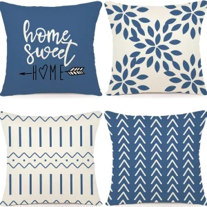 Linen Pillow Covers - Light Blue